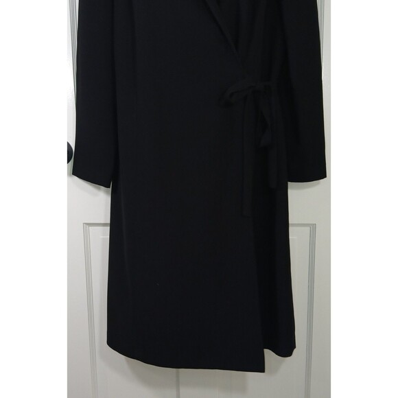 Vintage Mary McFadden Black Wrap Dress Blazer Long Sleeve Elegant Photos Sizing - Picture 4 of 16
